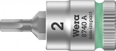 WERA  8740 A 05003330001 6 pans int&eacute;rieurs Douille-embout 2 mm 1/4 (6.3 mm)