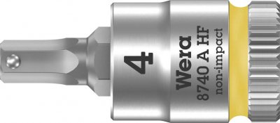 WERA  8740 A 05003333001 6 pans int&eacute;rieurs Douille-embout 4 mm 1/4 (6.3 mm)