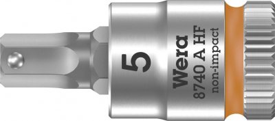 Wera 8740 A 05003335001 6 pans int&eacute;rieurs Douille-embout 5 mm 1/4 (6.3 mm)