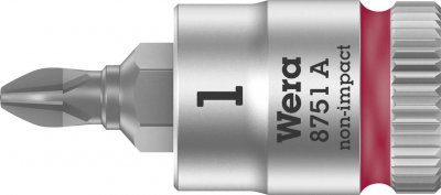  Wera 8751 A 05003350001 cruciforme Phillips Douille-embout PH 1 1/4 (6.3 mm)