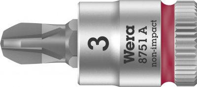 WERA  8751 A 05003352001 cruciforme Phillips Douille-embout PH 3 1/4 (6.3 mm)