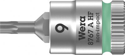 WERA  8767 A 05003361001 6 pans int&eacute;rieurs (TX) Douille-embout T 9 1/4 (6.3 mm)