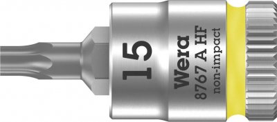 WERA  8767 A 05003363001 6 pans int&eacute;rieurs (TX) Douille-embout T 15 1/4 (6.3 mm)