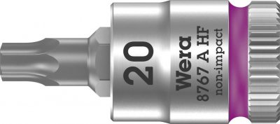 WERA  8767 A 05003364001 6 pans int&eacute;rieurs (TX) Douille-embout T 20 1/4 (6.3 mm)