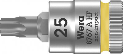 WERA  8767 A 05003365001 6 pans int&eacute;rieurs (TX) Douille-embout T 25 1/4 (6.3 mm)