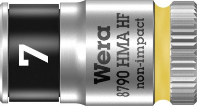 WERA  8790 HMA 05003722001 6 pans ext&eacute;rieurs Douille 7 mm 1/4 (6.3 mm)