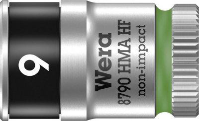 WERA  8790 HMA 05003724001 6 pans ext&eacute;rieurs Douille 9 mm 1/4 (6.3 mm)