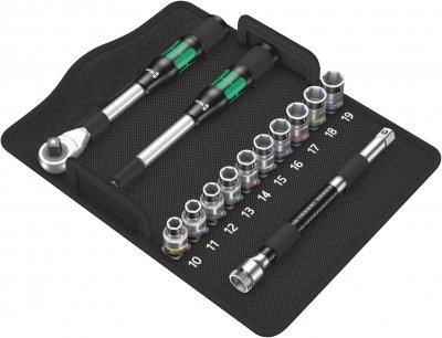 WERA  Ensemble cliquet Zyklop Hybrid, &agrave; emmanchement 1/2"", Set d''outils