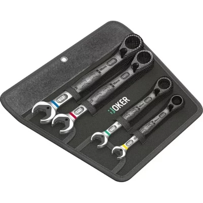 WERA  Joker Switch Jeu de cl&eacute;s mixtes &agrave; cliquet, 4 pi&egrave;ces - 05020090001