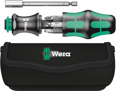WERA  Kraftform Kompakt 28 avec pochette, 7 pi&egrave;ces - 05134491001