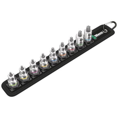 WERA  set d embouts torx 3 8 8 pcs avec fonction retenue de vis