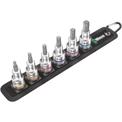 WERA  set embouts allen 6 pans 1 2 avec fonction retenue vis 6 pces