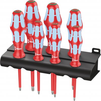 WERA  - Tournevis Set 3167 i / 7 TorX&reg; Acier inoxydable + Rack