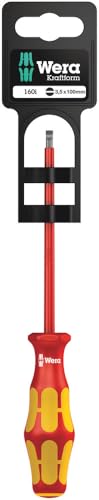 WERA  WER006110 Kraftform 160 VDE isol&eacute; tournevis pointe 3,5 mm