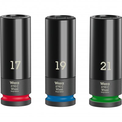 WERA  wheel impaktor c kit 1 jeu de douilles de serrage 1/2 DFX-541193