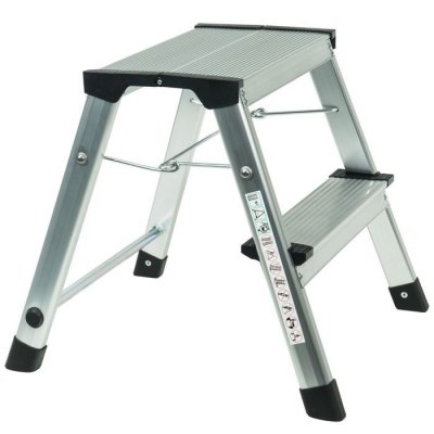 WERKA PRO Werkapro - Marchepied pliable en aluminium 2 marches h 40,4cm