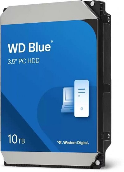 WESTERN DIGITAL  HDD Desktop Blue 10TB 3.5 SATA 512MB, 10 To WD100EAGZ