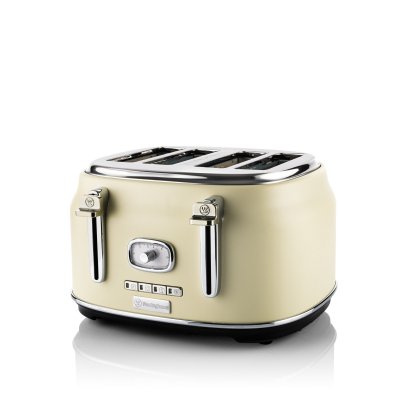 WESTINGHOUSE  Toaster Retro - Grille-Pain &agrave; 4 tranches - Blanc