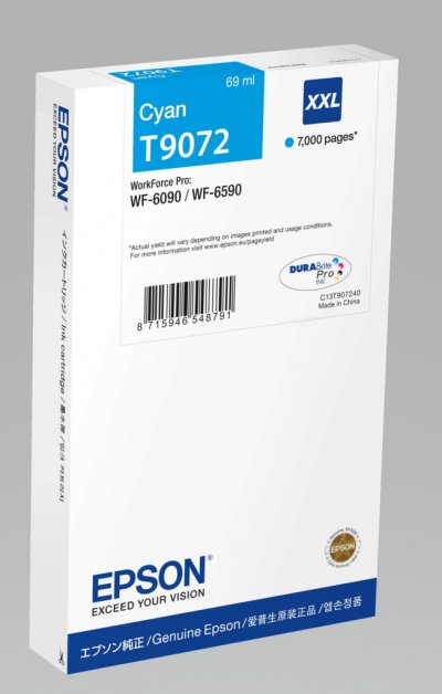 EPSON Wf-6xxx ink cartridge cy xxl C13T90724N