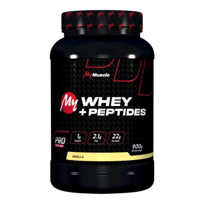 MYMUSCLE Whey concentr&eacute;e My Whey + Peptides - Vanilla 900g 