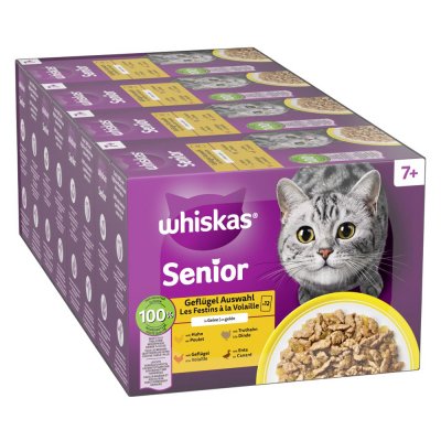 WHISKAS  Multipack 7+ s&eacute;lection de volaille en gel&eacute;e 12x85&nbsp;g