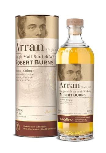 ARRAN Whisky d'  ROBERT BURNS Single Malt Scotch Whisky 43% Vol. 0,7l en bo&icirc;te cadeau