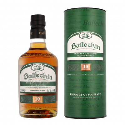 BALLECHIN Whisky Edradour Edradour  10 Years Old Highland Single Malt 46% Vol. 0,7l en bo&icirc;te cadeau