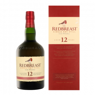 REDBREAST Whisky Irlande  12 ans Single Pot Still Whiskey 40&deg; 70cl