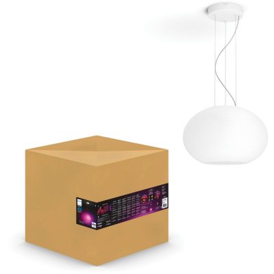 PHILIPS HUE White & Color Ambiance FLOURISH Suspension 31W - Bluetooth - Blanc