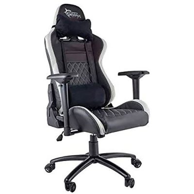  White-Shark NITRO Chaise Gaming Ergonomique de Bureau, Accoudoir, R&eacute;glable en Hauteur, Inclinaiso