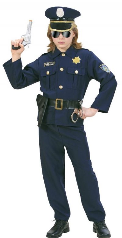 WIDMANN  D&eacute;guisement Policier gar&ccedil;on - 11 &agrave; 13 Ans, Bleu
