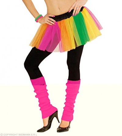 W WIDMANN MILANO PARTY FASHION Widmann Tutu Multicolore Fluo Court Femme - Color&eacute; - Taille Unique