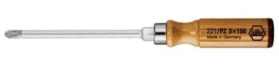 WIHA  00412 - Destornillador para madera 221 PZ1 x 80 mm Ref. 2211