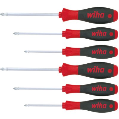 WIHA  26146 Jeu de tournevis SoftFinish&reg; - Phillips, Pozidriv - 6 pcs