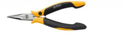 WIHA  - 26799 antistatique (esd) Pince plate &agrave; becs ronds droite 120 mm