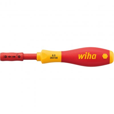 WIHA  2831-00 Tournevis Porte-Embout Isol&eacute; Softfinish Slimvario