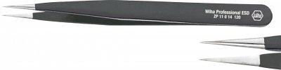 WIHA  32327 Pince brucelle de pr&eacute;cision pointue, mi-fine 120 mm