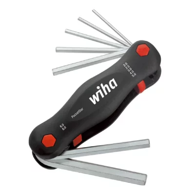 WIHA  - 6 pans int&eacute;rieurs Jeu de cl&eacute;s m&acirc;les coud&eacute;es 7 pi&egrave;ces C52192