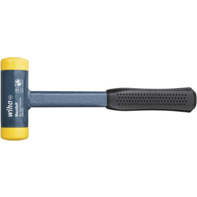 WIHA  802 Massette anti-rebond 365 mm avec Embouts ronds 60 mm Mi-durs en Polyur&eacute;thane