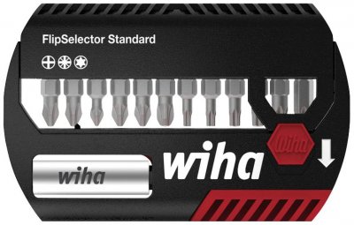 WIHA  coffret d'embouts flipselector standard 25 mm pozidriv, torx 13