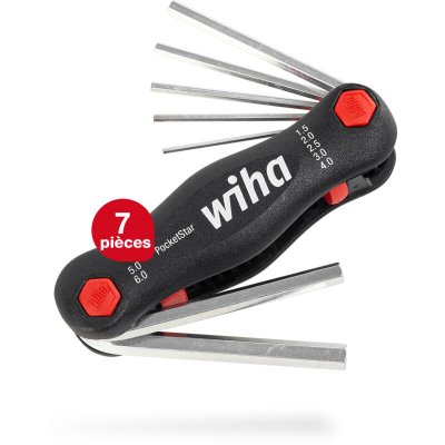 WIHA  Ensemble de multi-outils hexagonaux 7 pcs Pocketstar