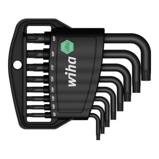 WIHA  jeu de cl&eacute;s m&acirc;les en &eacute;tui classic torx plus, 8 pcs, oxyd&eacute; noir