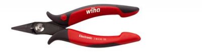 WIHA  pince pointue electronic t&ecirc;te &eacute;troite, courte forme droite