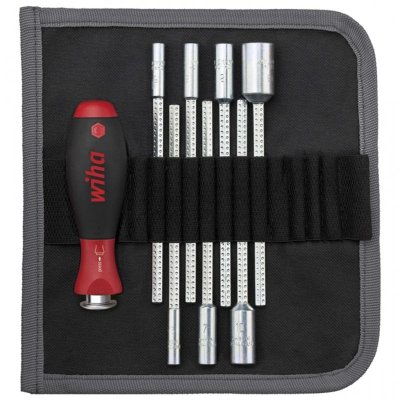 WIHA  Sac &agrave; tournevis de 9 pcs avec lames interchangeables SYSTEM 6