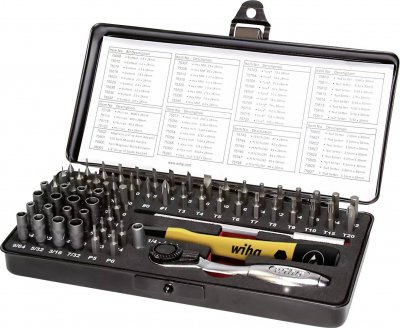 WIHA  S&eacute;lection de microEmbouts , 65 pi&egrave;ces (7000 SK65 ESD) - 39971