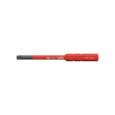 WIHA  TORX.2831-15 SoftFinish slimBit slimVario Embout Torx T20 x 75 mm