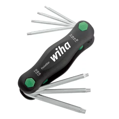 WIHA  - torx&reg; int&eacute;rieur Jeu de cl&eacute;s m&acirc;les coud&eacute;es 7 pi&egrave;ces C52177