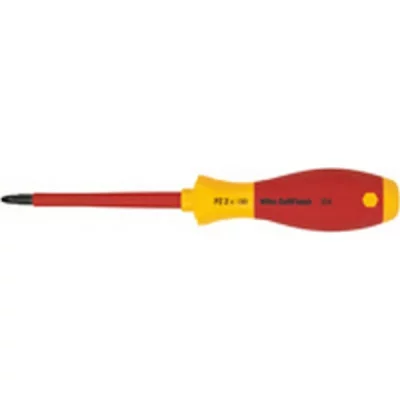 WIHA  -  -tournevis softfinish vde/gs - tete pozidriv PZ2 x 100mm - 324