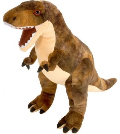 WILD REPUBLIC  Cuddlekins peluche : mini T-Rex 25 cm marron