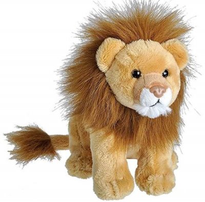 WILD REPUBLIC  lion en peluche de 20 cm en peluche marron